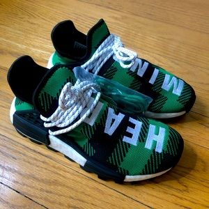 Adidas NMD Hu Pharrell x BBC Green Plaid